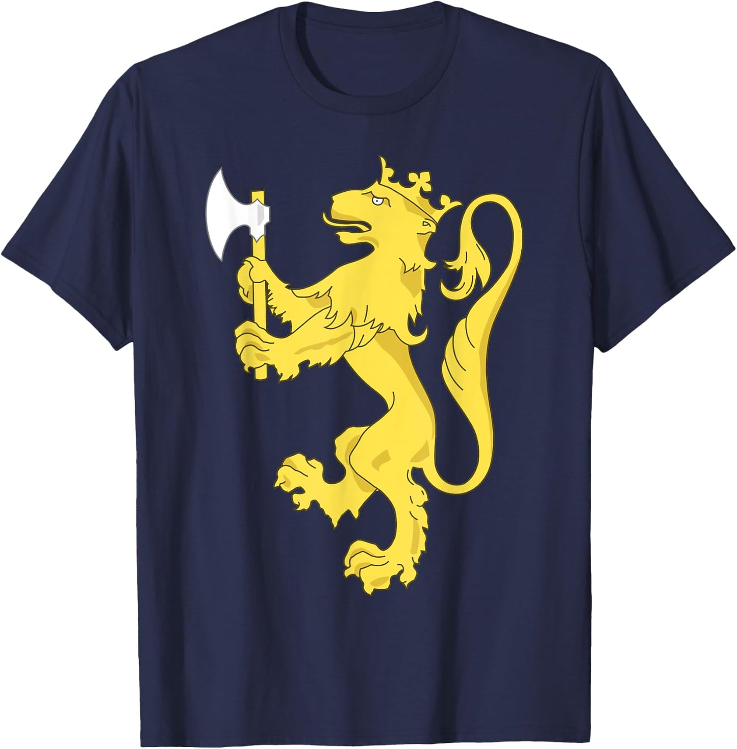 Norway Symbol Norwegian Coat Of Arms Lion Norge Gift T-Shirt - T-Shirt | Navy
