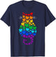 Cat LGBTQ Pride Month T-Shirt - T-Shirt | Navy