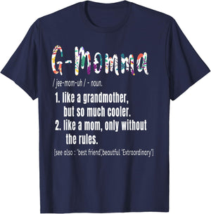 G-Momma Definition Mother's Day & Birthday gift Grandmother T-Shirt - T-Shirt | Navy