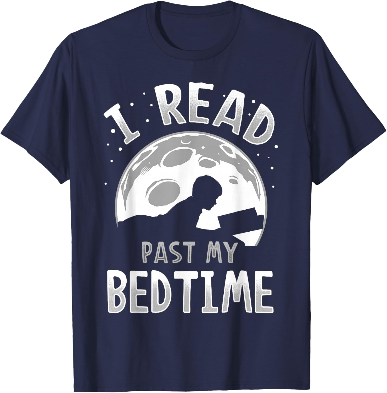 I Read Past My Bedtime T-Shirt - T-Shirt | Navy
