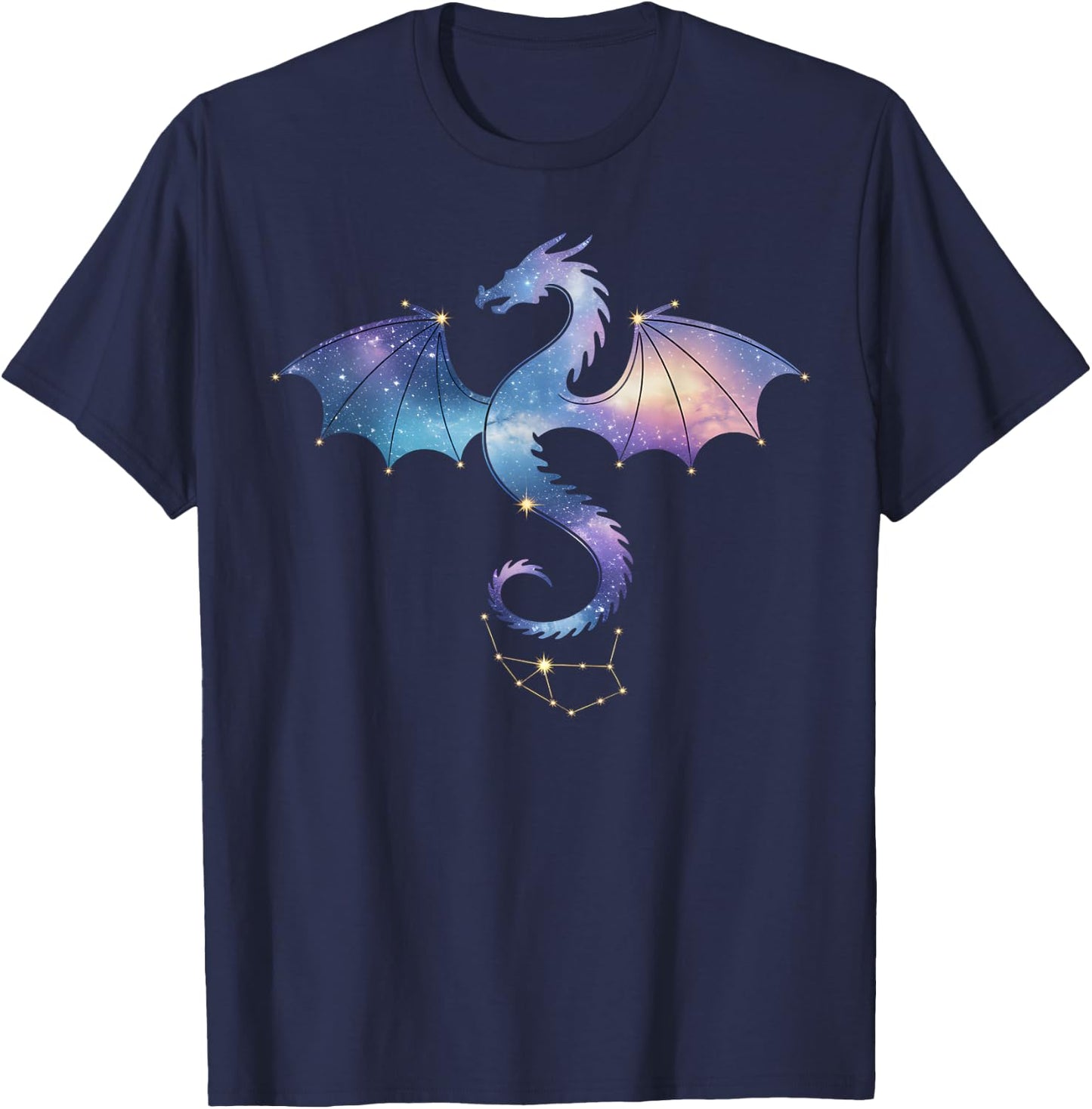 Girl Who Loves Dragons Fantasy T-Shirt - T-Shirt | Navy