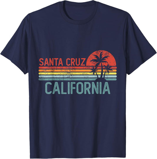 Santa Cruz California Funny USA City Trip Home Roots T-Shirt - T-Shirt | Navy