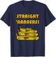 Straight 'Nanners! Funny Banana Lover Saying Novelty Retro T-Shirt - T-Shirt | Navy