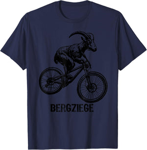 Bergziege Mountainbike MTB Downhill Berg Ziege Lustig T-Shirt - T-Shirt | Navy