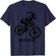 Bergziege Mountainbike MTB Downhill Berg Ziege Lustig T-Shirt - T-Shirt | Navy