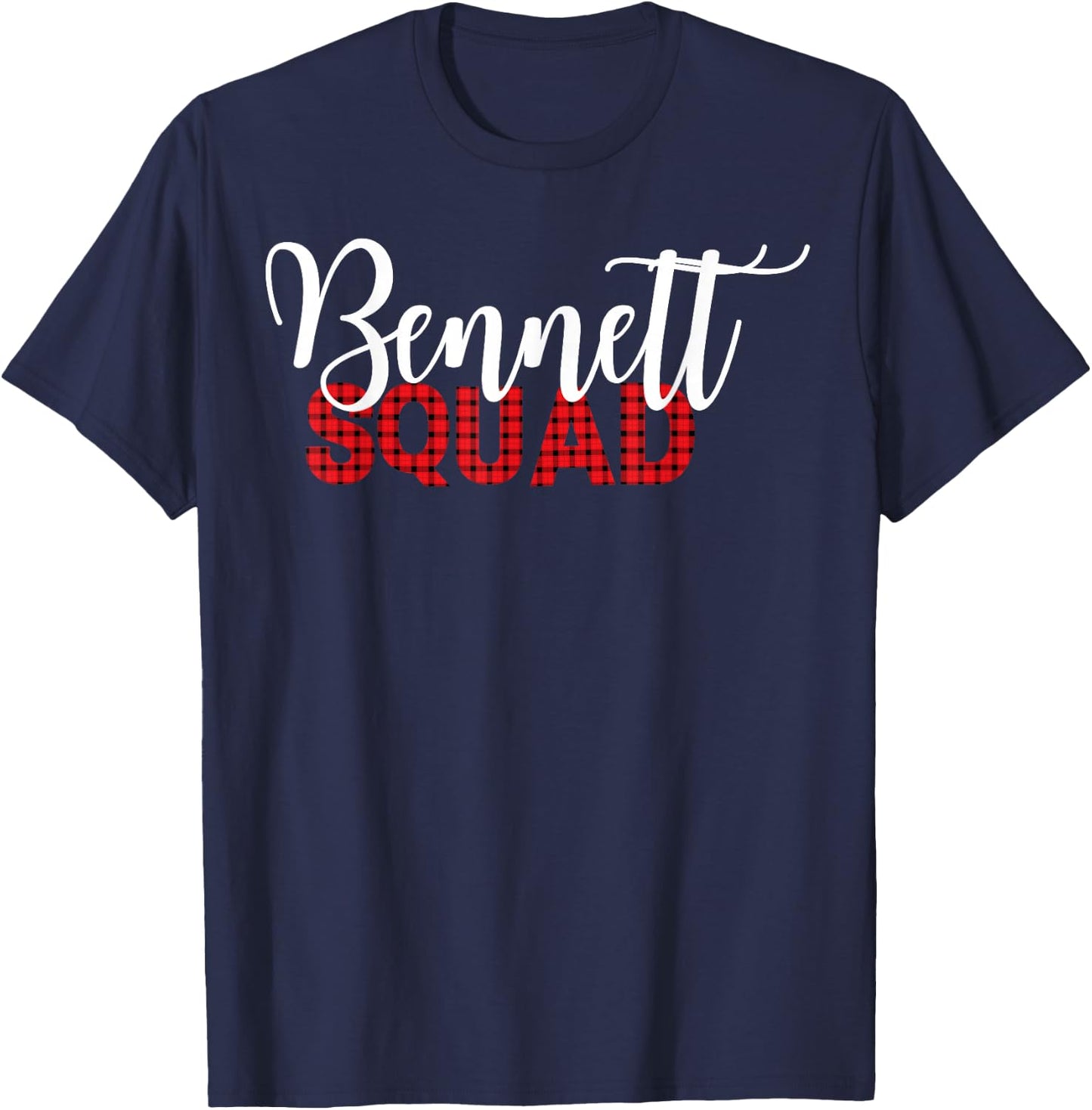 Bennett Family Christmas for Funny Matching Bennett Squad T-Shirt - T-Shirt | Navy