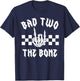 Bad Two The Bone Party Decorations Boy Girl 2nd Birthday T-Shirt - T-Shirt | Navy