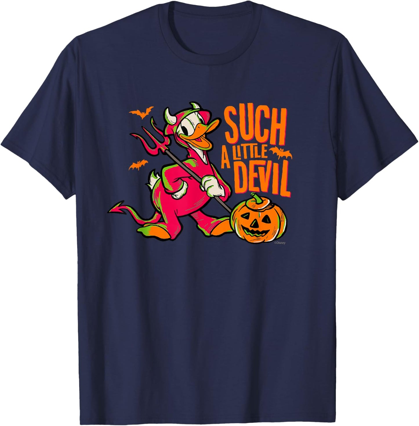 Disney 100 Donald Duck Halloween Such a Little Devil Costume T-Shirt - T-Shirt | Navy