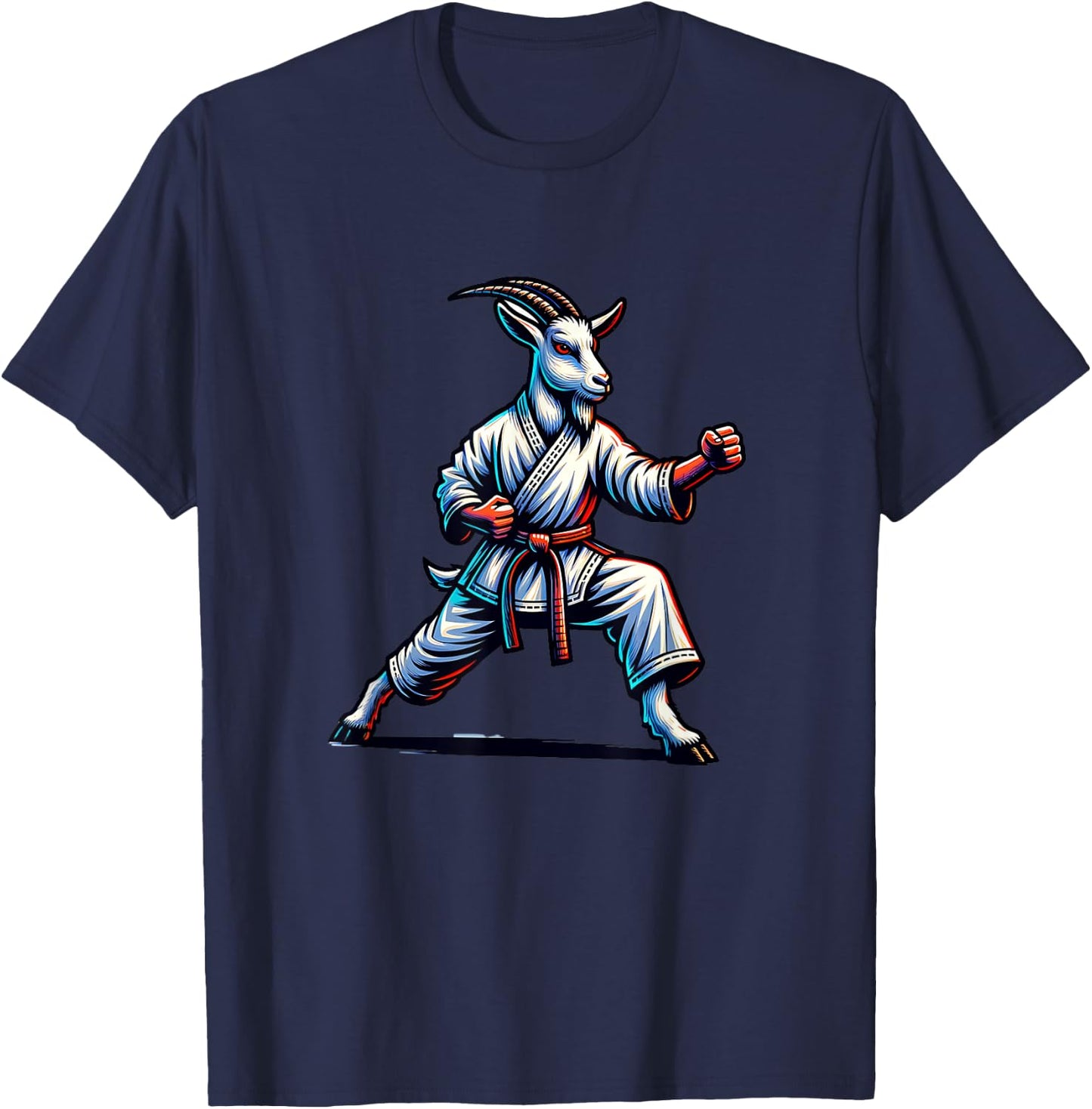 Karate Goat - Master Of Martial Arts T-Shirt - T-Shirt | Navy