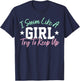 Women Swimming Girl Swim Daughter Swimmer T-Shirt - T-Shirt | Navy