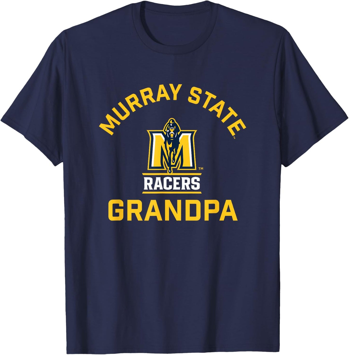 Murray State University Racers Arched Grandpa T-Shirt - T-Shirt | Navy
