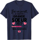 Je Vais Etre Grande Soeur 2027 Future Grande Soeur 2027 T-Shirt - T-Shirt | Navy