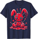 Stitched Bunny Rabbit Pastel Goth Anime Kawaii Gothic T-Shirt - T-Shirt | Navy