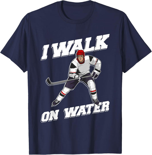 Cool Ice Hockey Player Art Women Ice Hockey Lover T-Shirt - T-Shirt | Navy