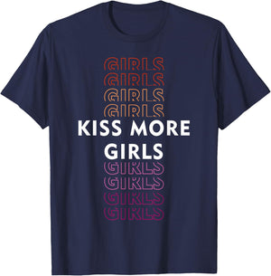 Playful Lesbian Pride with Bold and Fun Style T-Shirt - T-Shirt | Navy