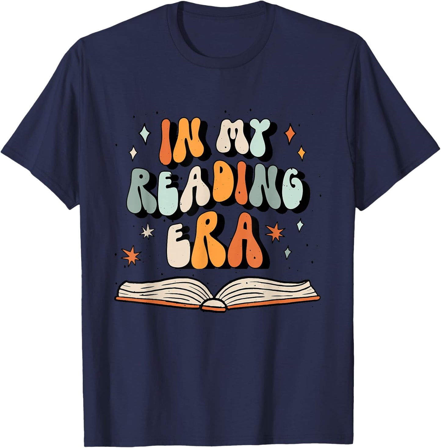In My Reading Era | Book Reading T-Shirt - T-Shirt | Navy
