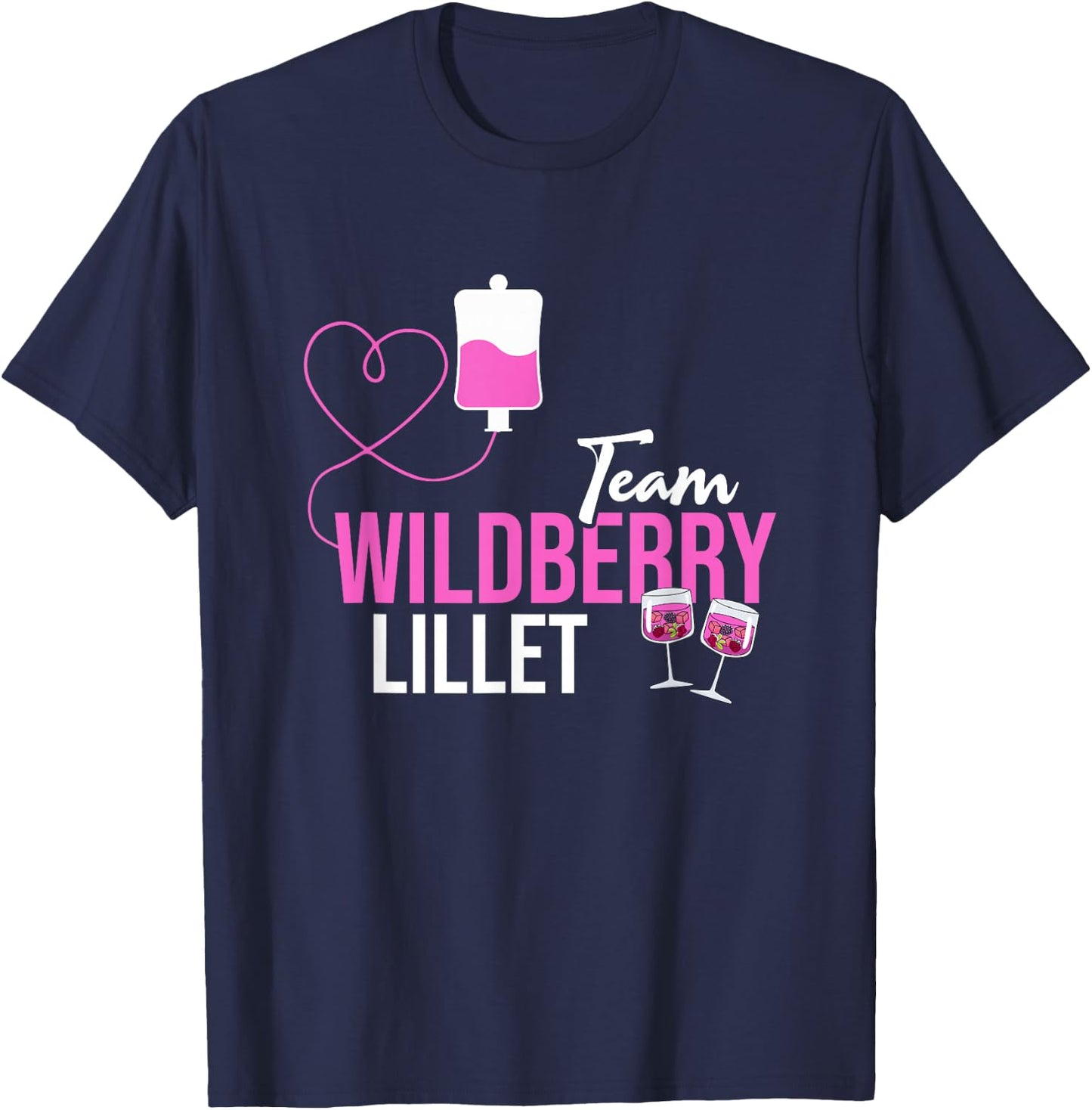 Team Wildberry Lillet Früchte Cocktail Sommer Alkohol T-Shirt - T-Shirt | Navy
