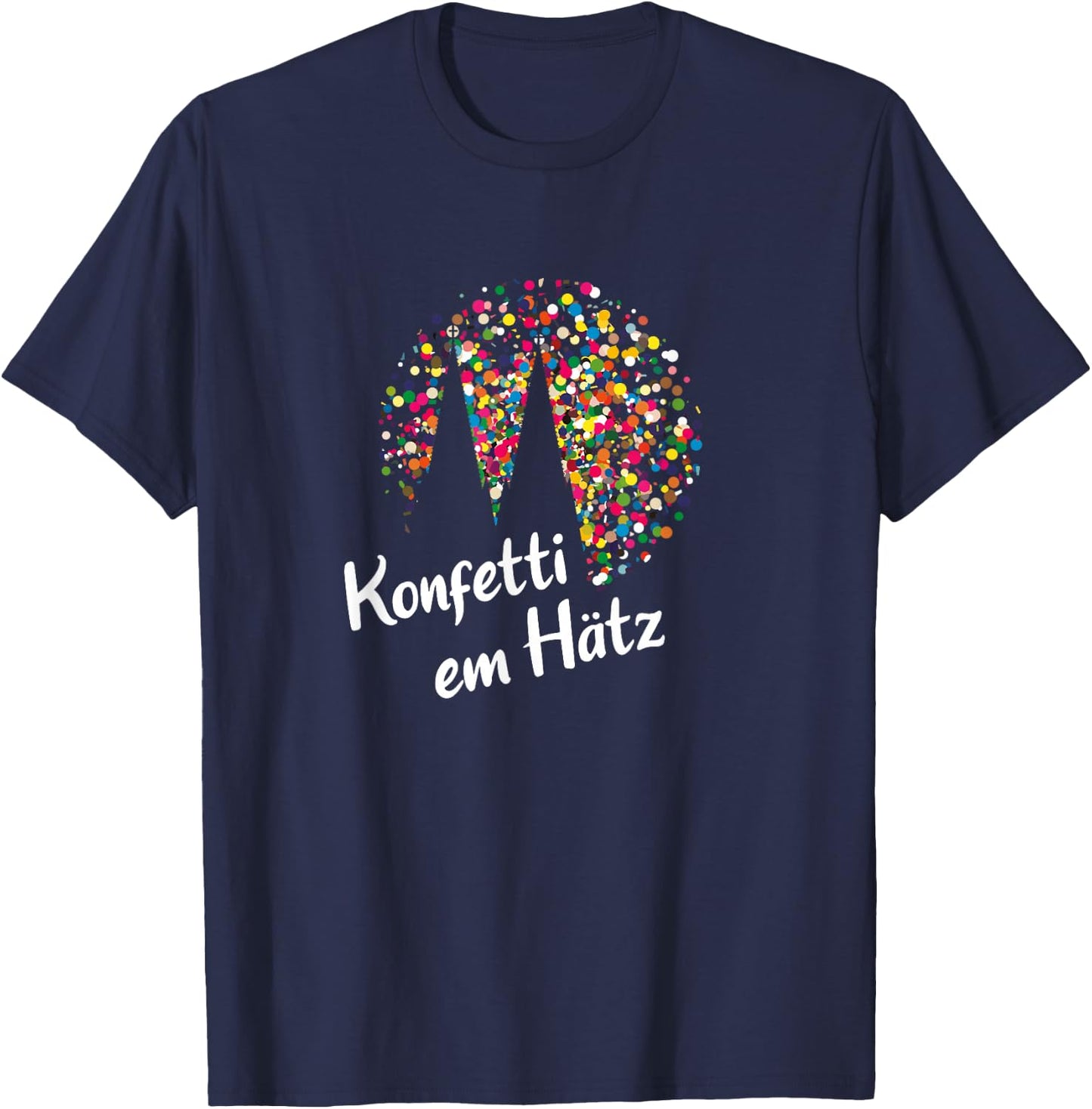 Konfetti em Hätz Carnival Party Cologne Costume , black T-Shirt - T-Shirt | Navy