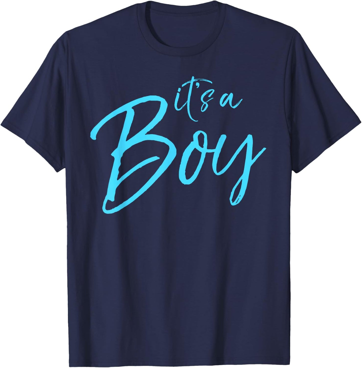 It's a Boy Shirt Fun Cute Blue Gender Reveal Pregnancy T-Shirt - T-Shirt | Navy