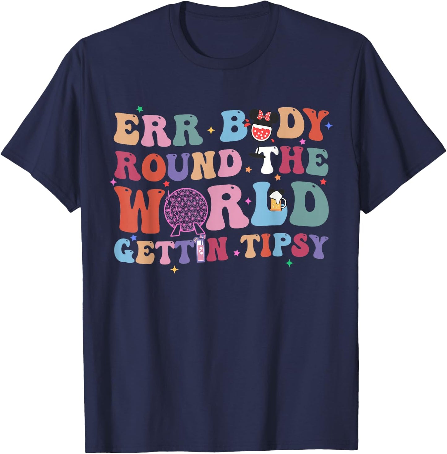Adults Black Small Modern Round Collar Short Sleeve T-Shirt - T-Shirt | Navy