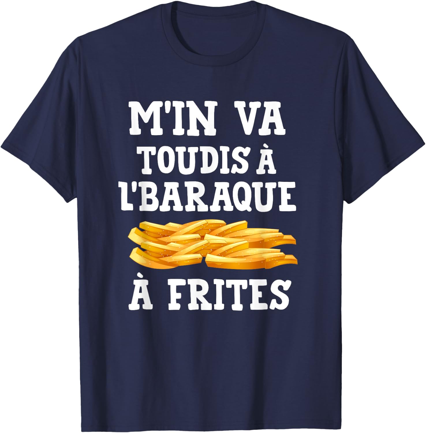 Special Gift Ch'tis - Humour et Pride du Nord , Black, S T-Shirt - T-Shirt | Navy