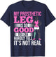 Prosthetist Leg Amputee Orthotist Amputation Leg Prosthetic T-Shirt - T-Shirt | Navy