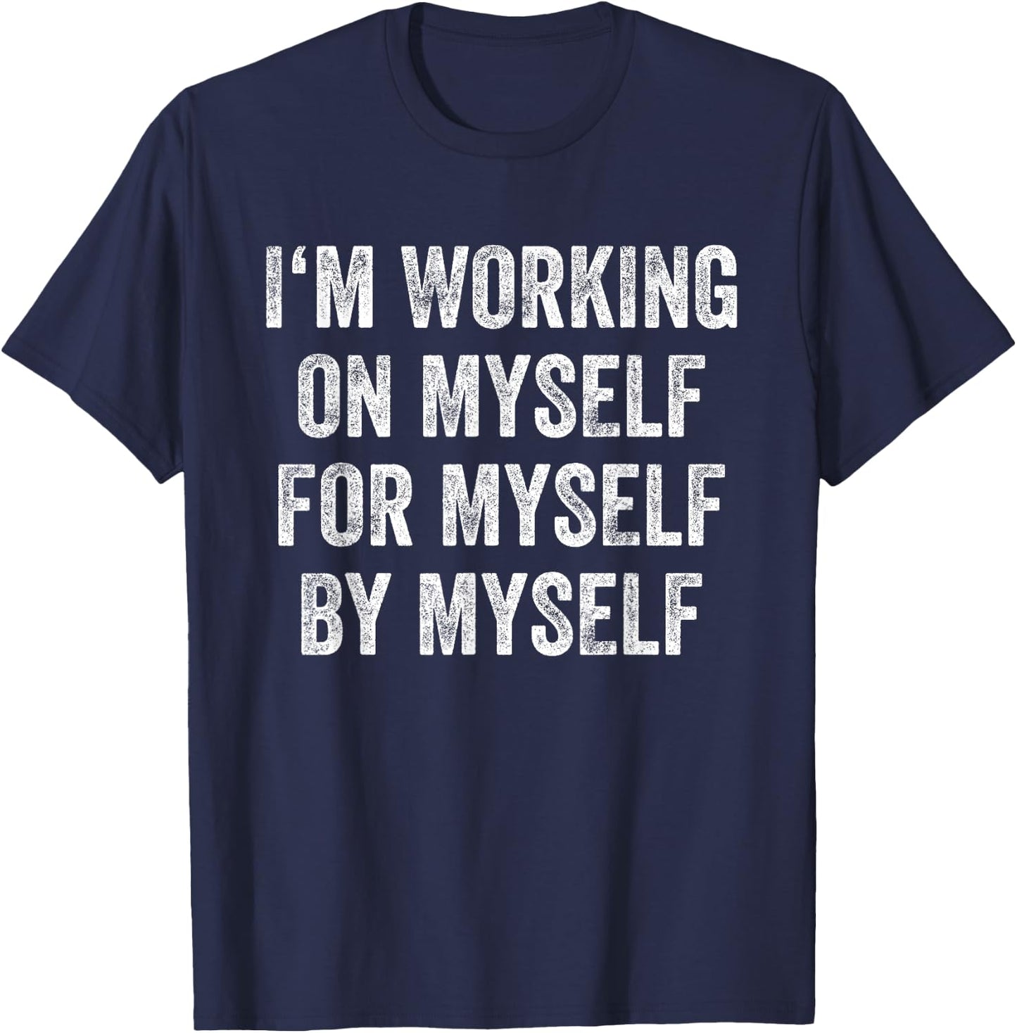 Fitness Inspiration Gym Workout Motivation T-Shirt - T-Shirt | Navy