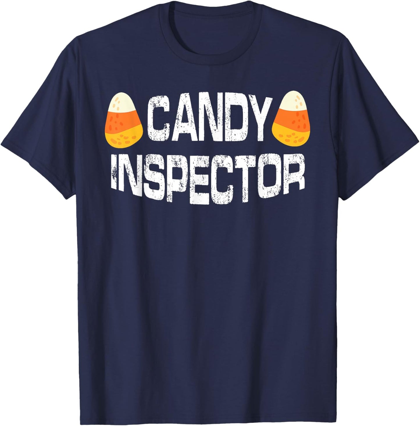 Halloween Candy Corn Inspector T Shirt Funny Gift Women T-Shirt - T-Shirt | Navy