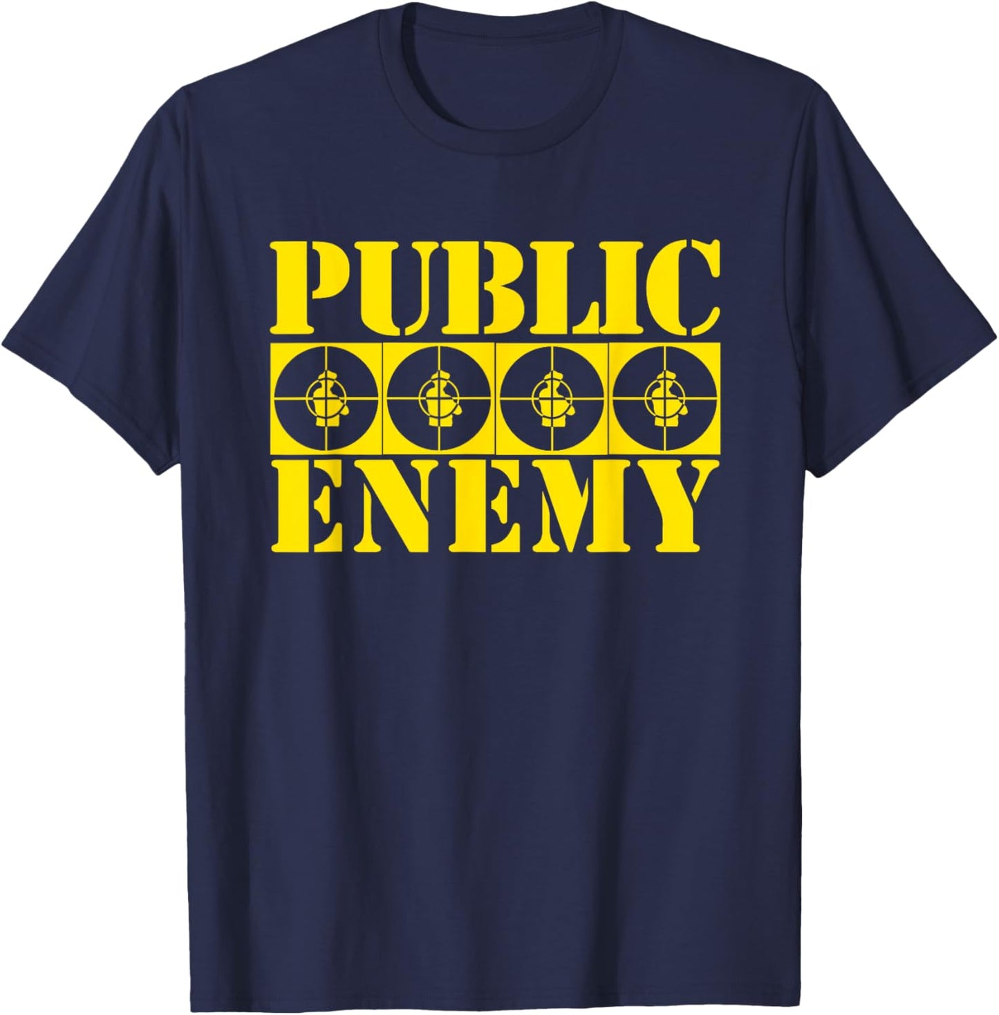 Public Enemy 4 Target Logos , black T-Shirt - T-Shirt | Navy
