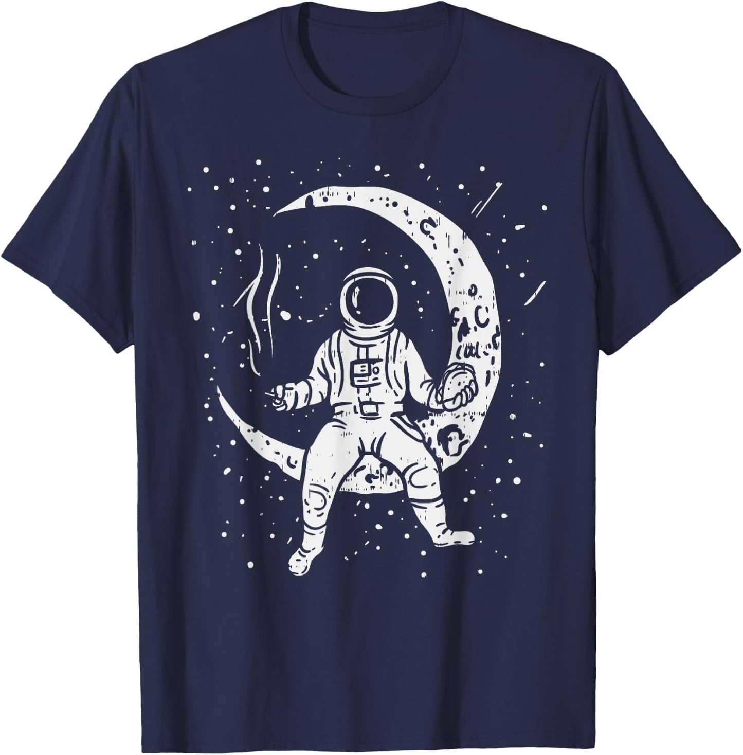 Funny Galaxy Astronaut Taco Joint Space Weed Stoner 420 T-Shirt - T-Shirt | Navy
