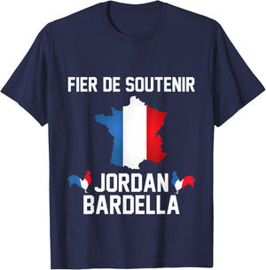 Proud Support Bardella France Gathering 2027 French T-Shirt - T-Shirt | Navy