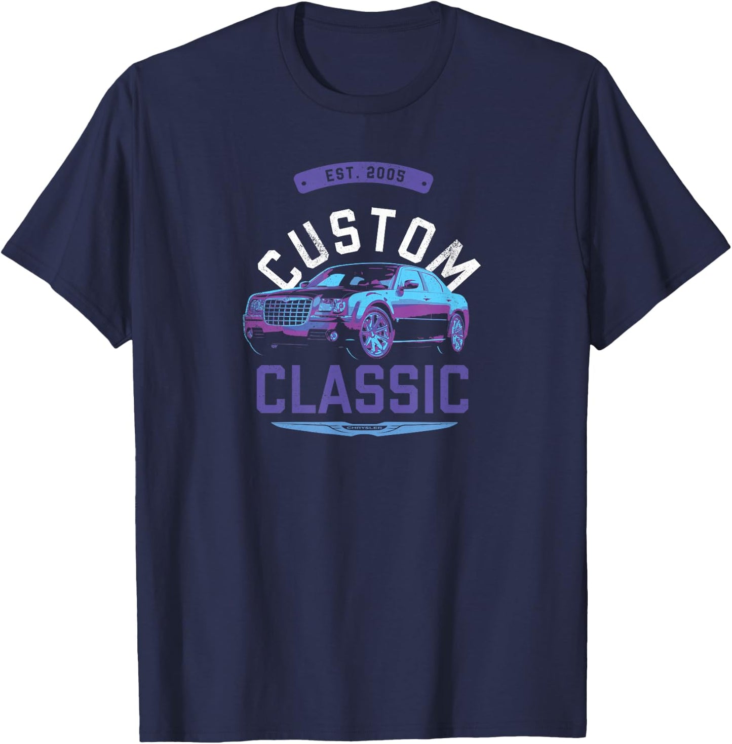 Chrysler 300 Custom Classic , Black, S T-Shirt - T-Shirt | Navy