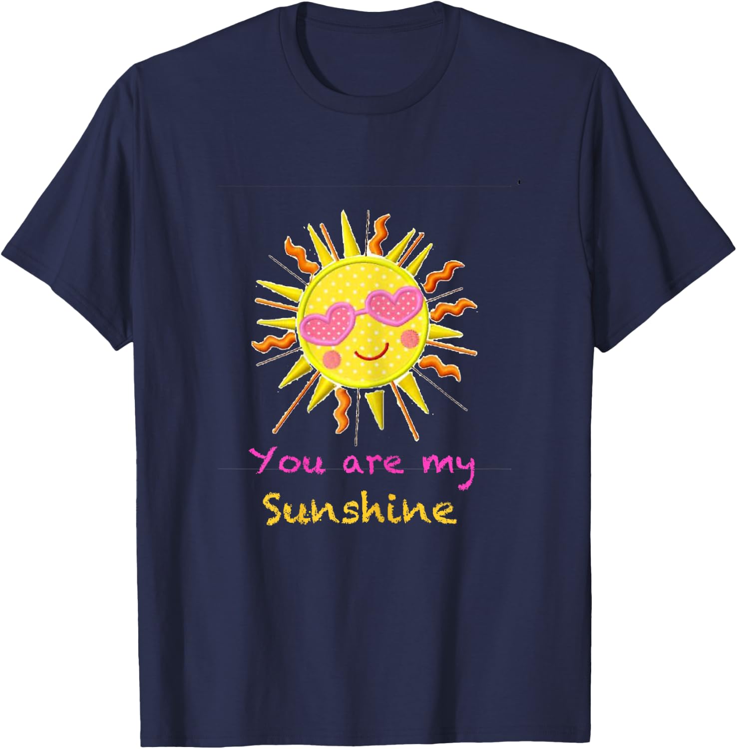 You are my Sunshine shirt Girls Kids T-Shirt - T-Shirt | Navy