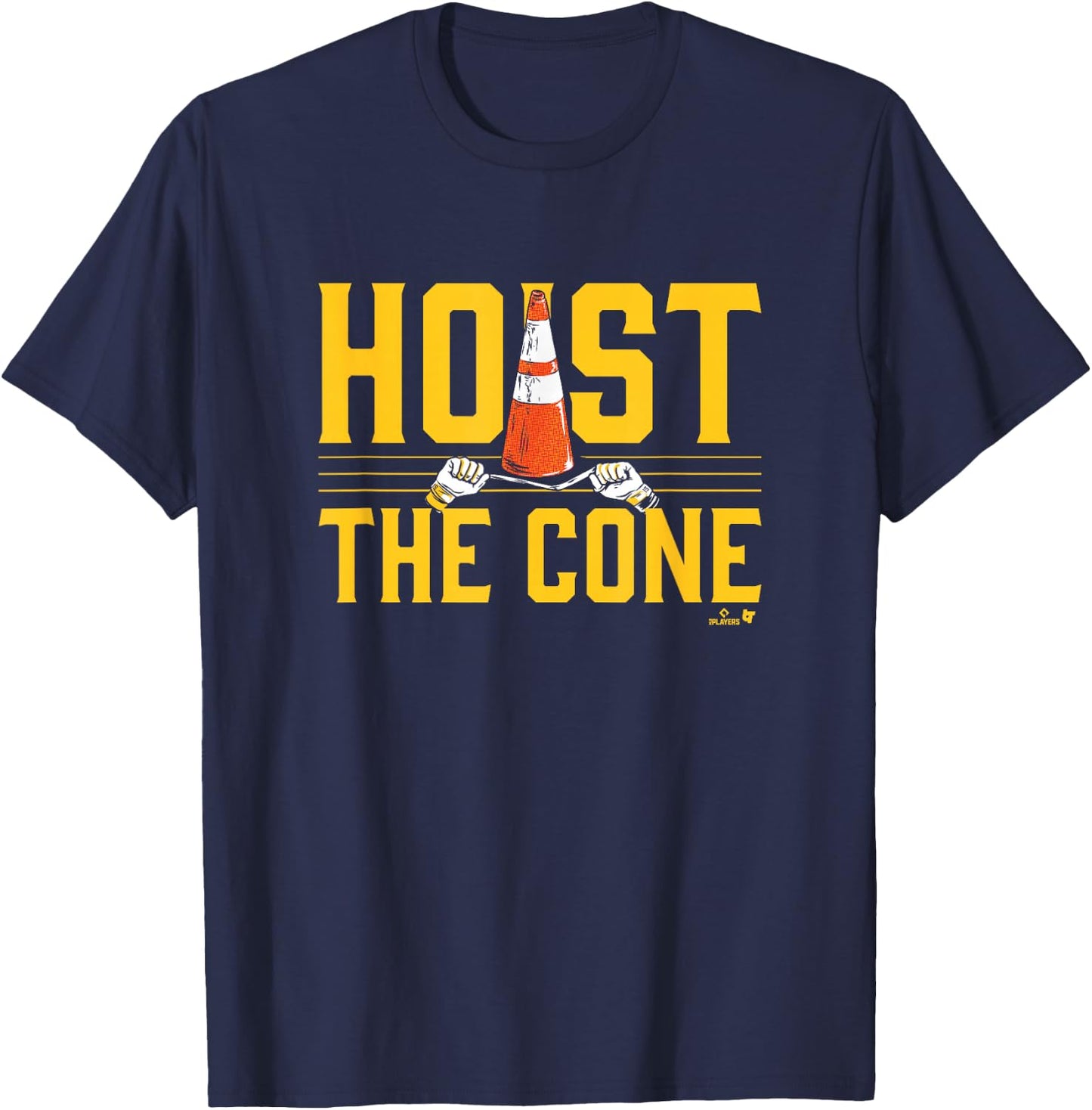 Hoist the Cone - Pittsburgh Baseball T-Shirt - T-Shirt | Navy