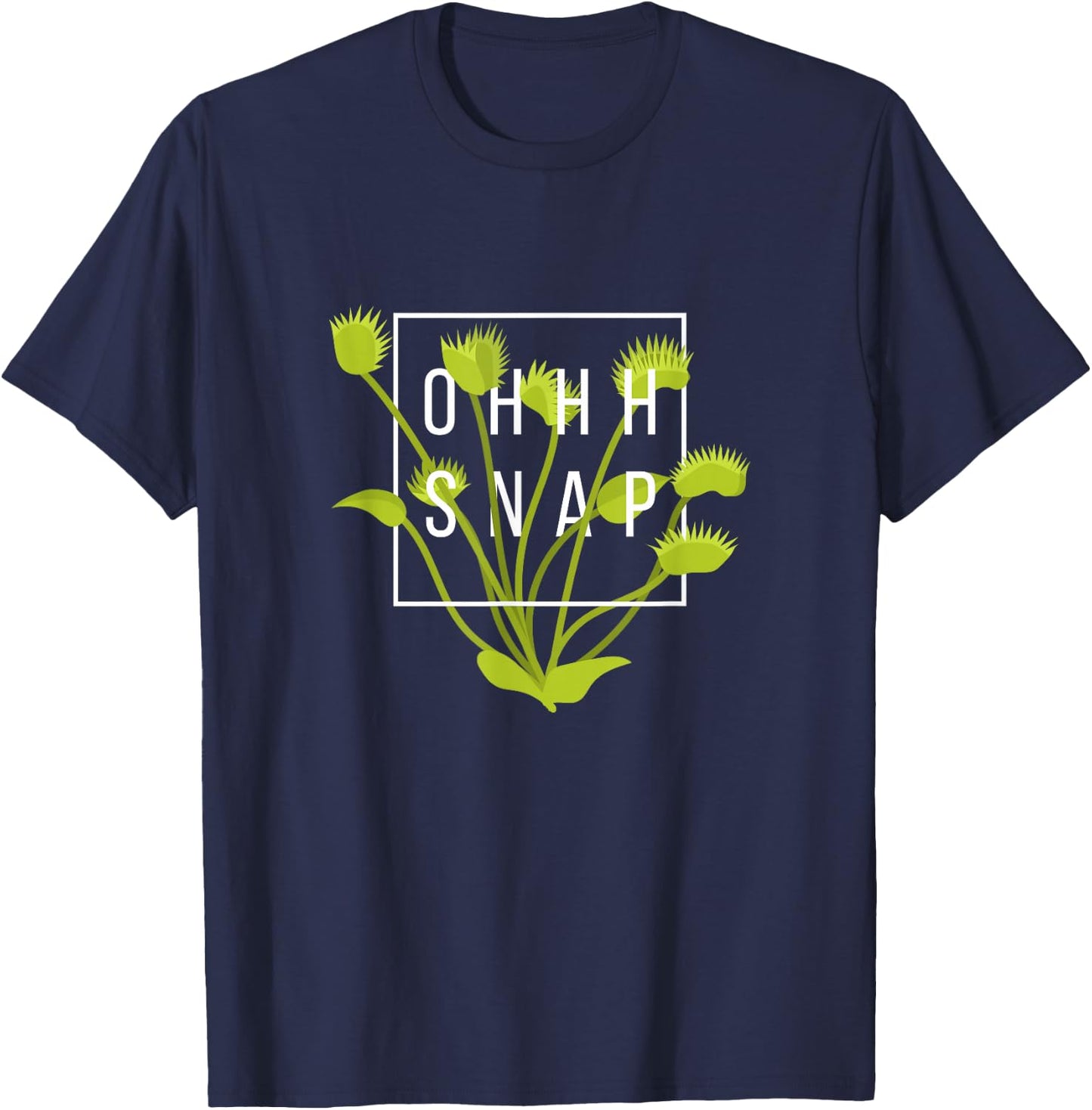 Funny Oh Snap Venus Fly Trap T-Shirt - T-Shirt | Navy