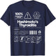 Hashimotos Thyroiditis Disease Thyroid Awareness Warrior T-Shirt - T-Shirt | Navy