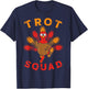 Trot Squad Turkey Trot Family Thanksgiving Running Marathon T-Shirt - T-Shirt | Navy