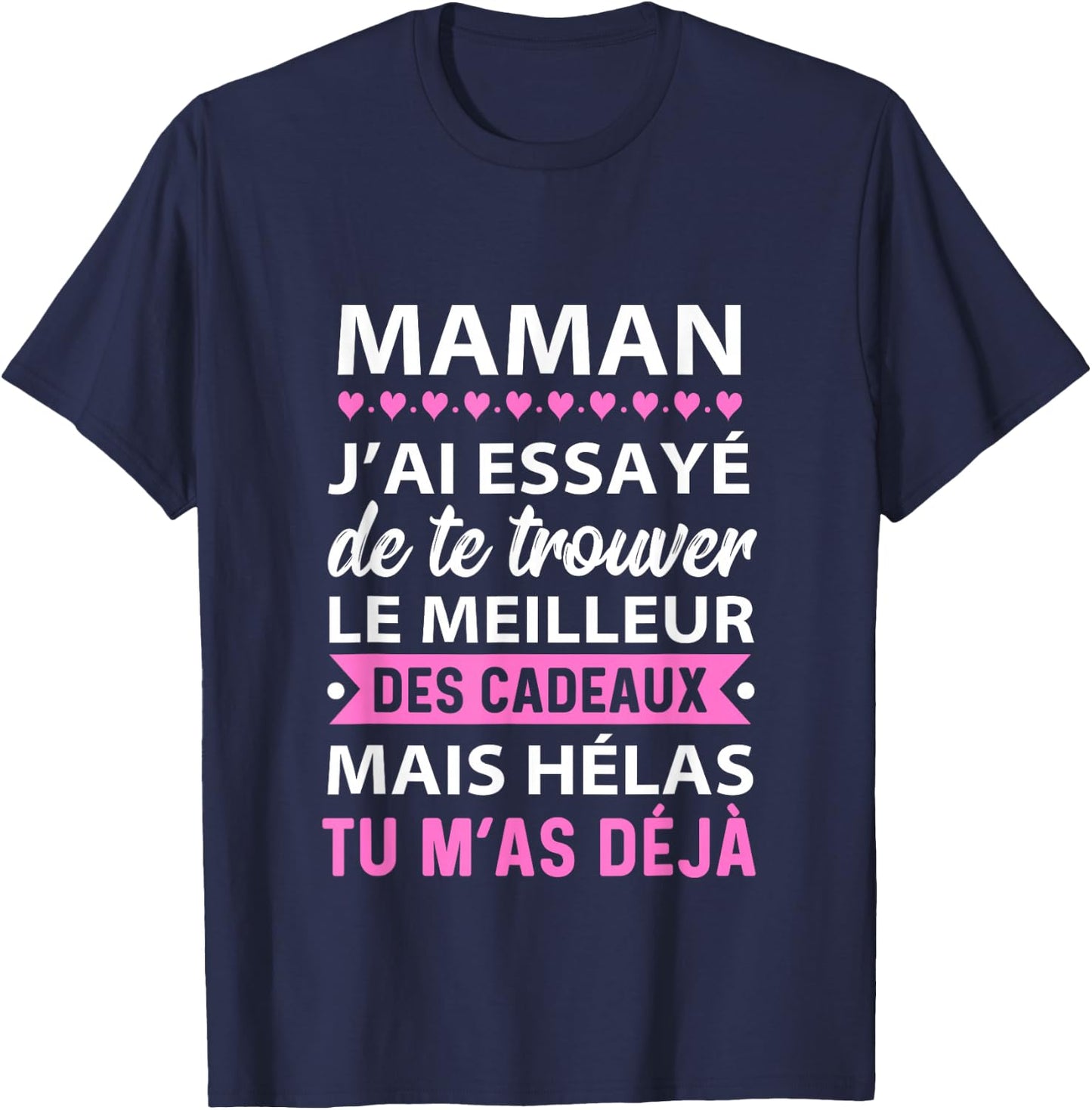 Mom I Tried To Find You Quote Gift Funny Mom , Black, S T-Shirt - T-Shirt | Navy
