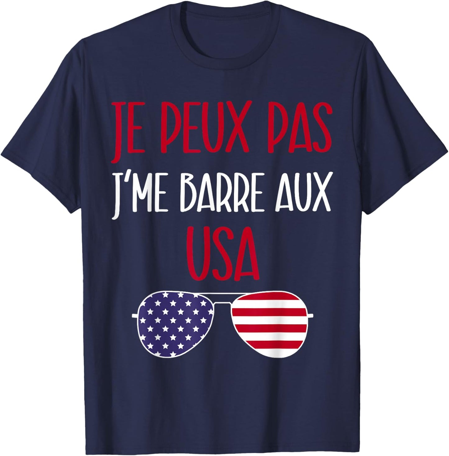 United States gift travel USA humor man woman America , Black, S T-Shirt - T-Shirt | Navy