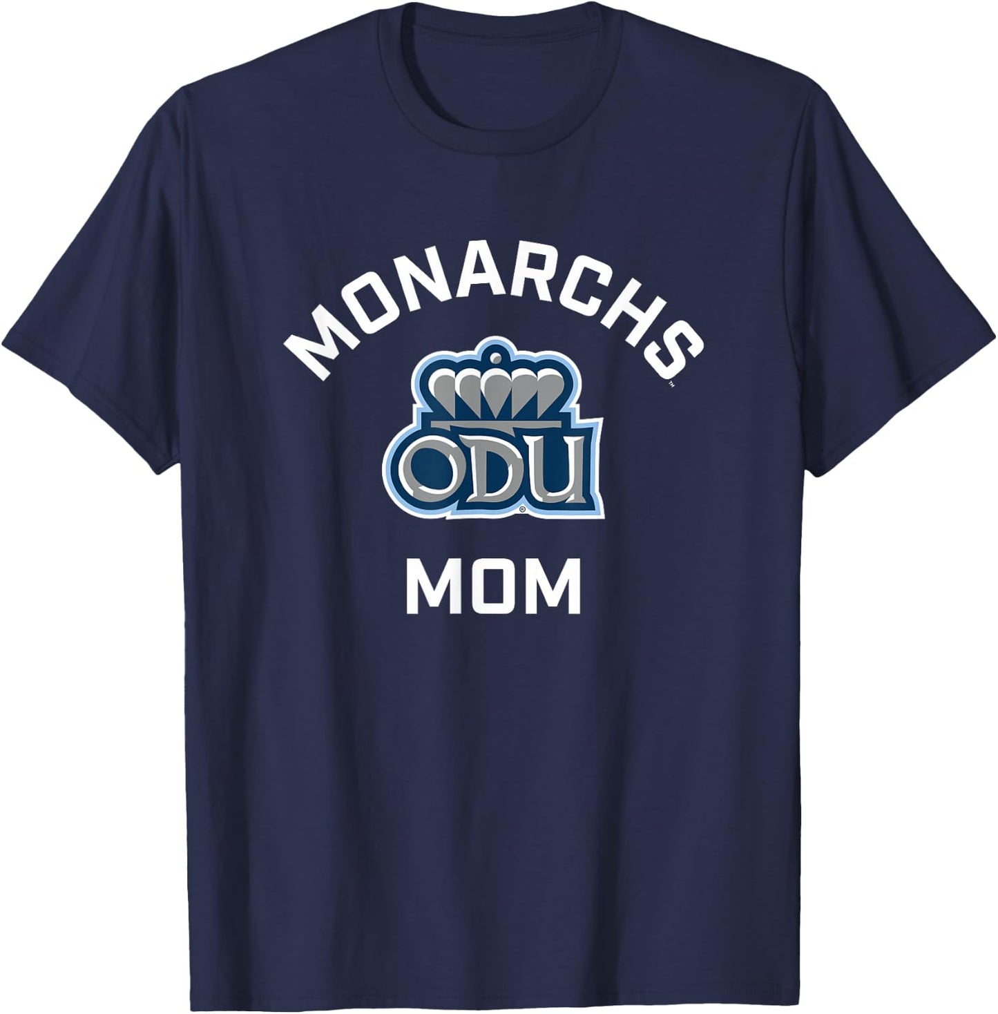 Old Dominion University ODU Monarchs Arched Mom T-Shirt - T-Shirt | Navy