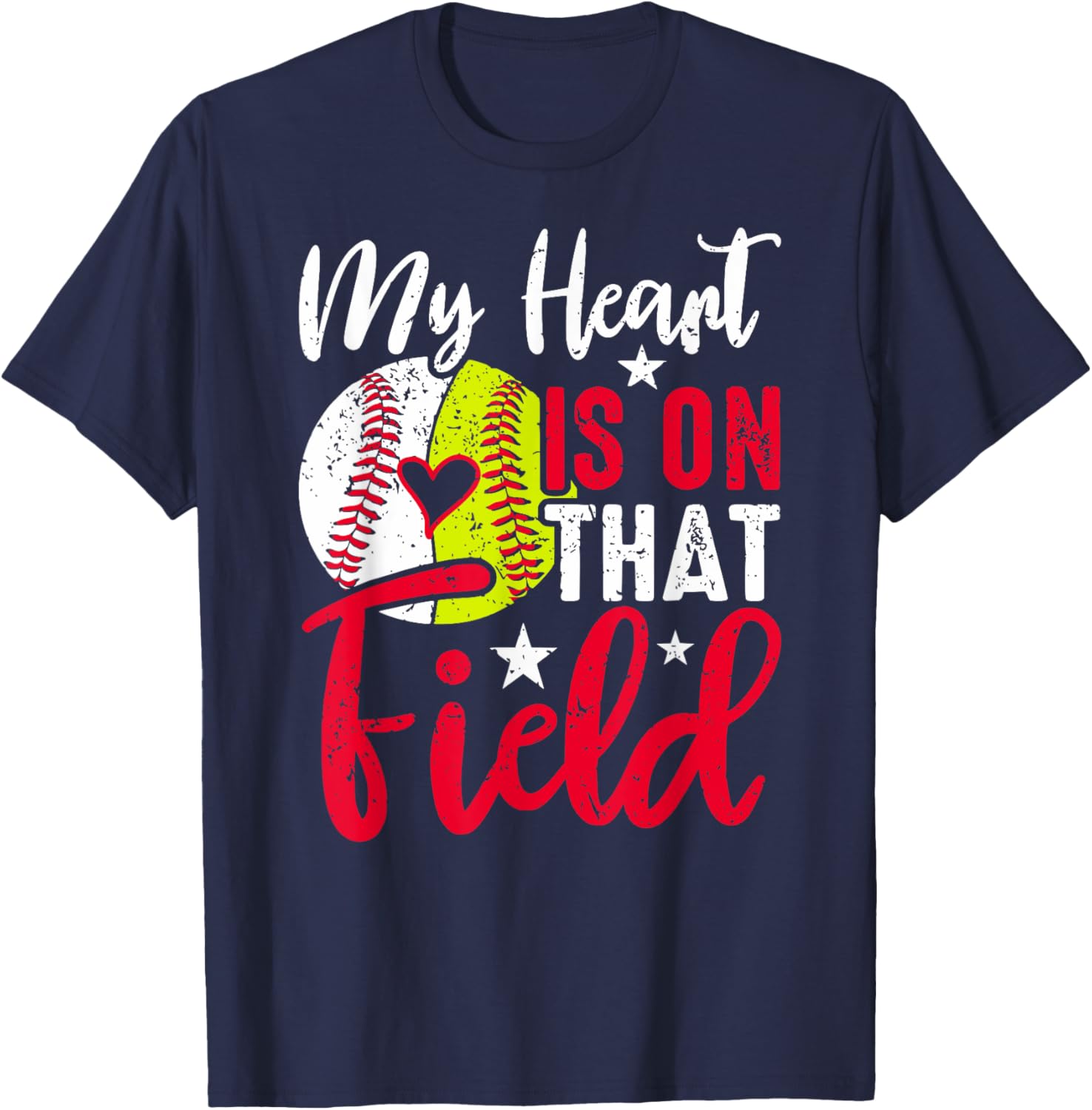 Softball Baseball Grandma Mothers Day T-Shirt - T-Shirt | Navy
