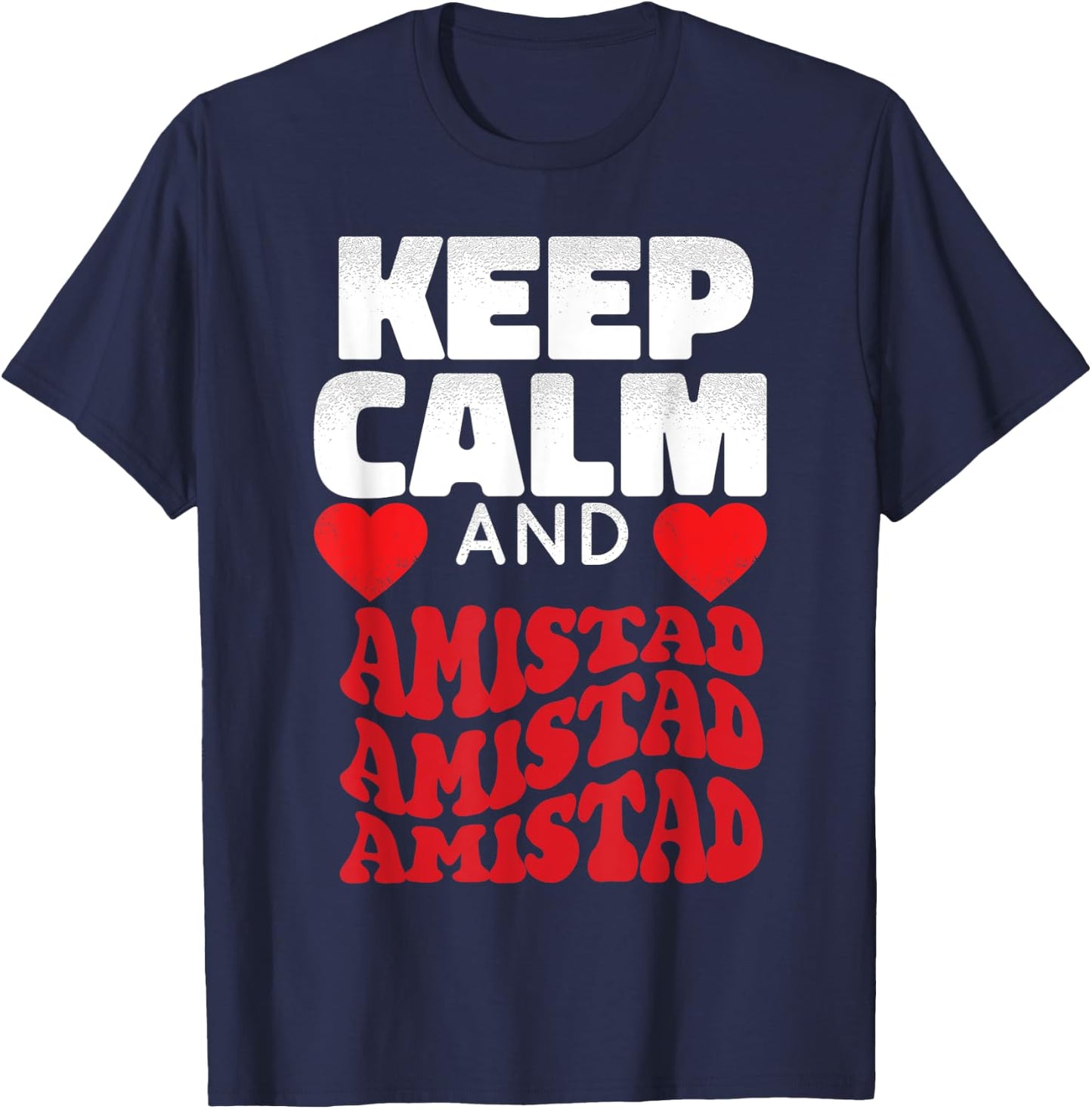 Amistad House Of Friendship RCA Friendly School Spirit T-Shirt - T-Shirt | Navy