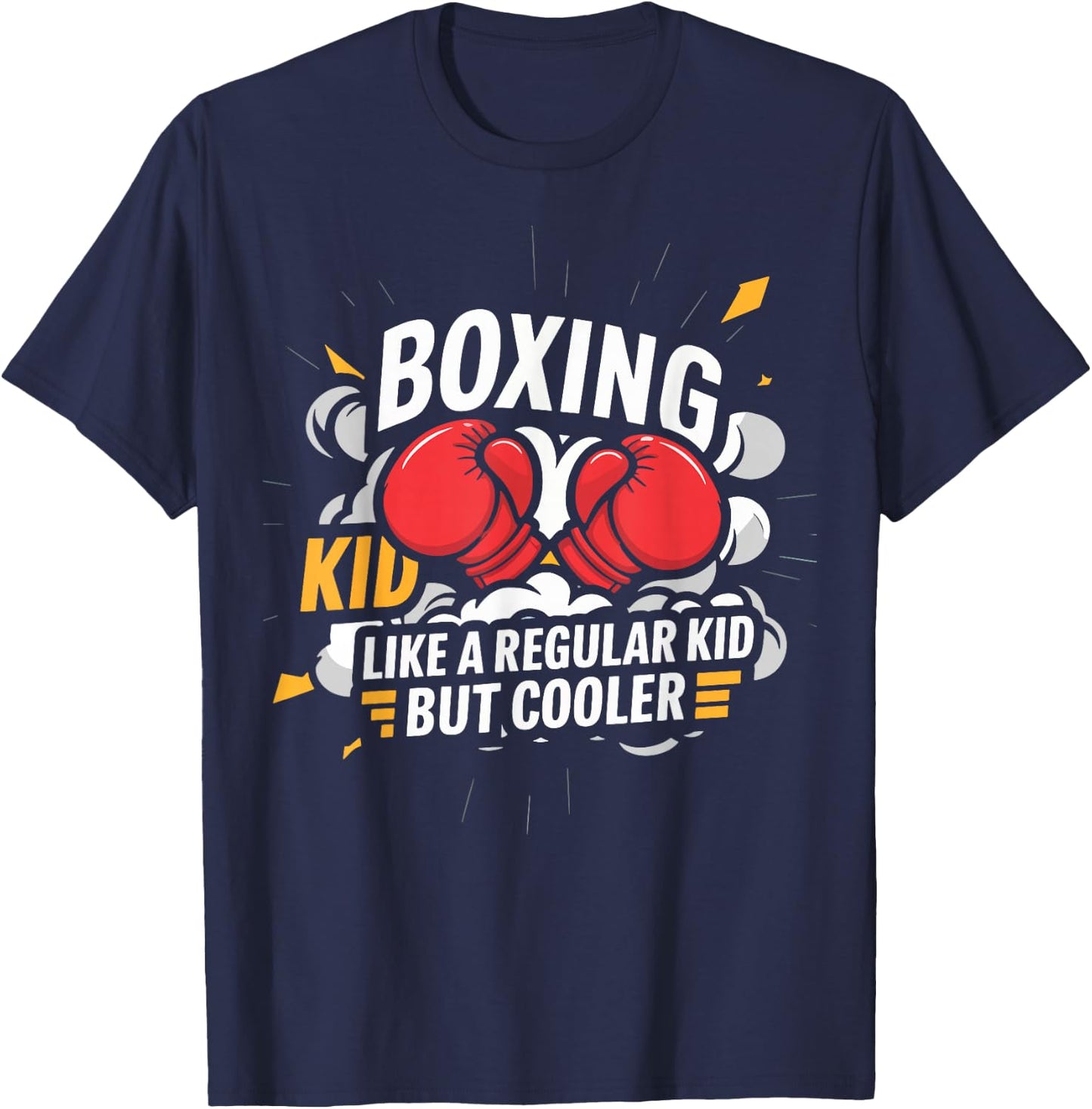 Boxing Boxer MMA Funny Boxing Kid T-Shirt - T-Shirt | Navy