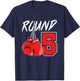 Kids 5th Birthday Boxing Boy 5 Year Old Boxer Bday Party T-Shirt - T-Shirt | Navy