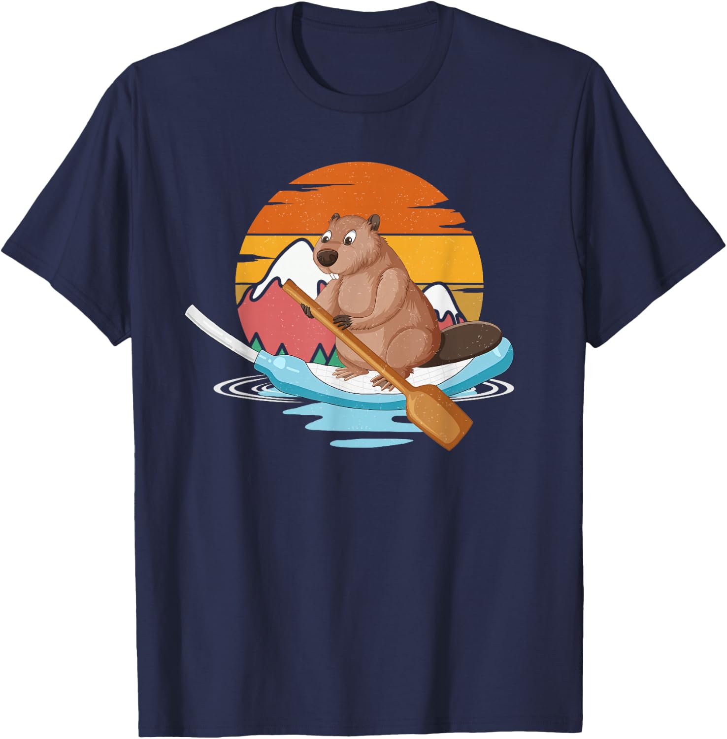 Cooter Canoe Beaver Funny Nurse Life Nursing Medical Student T-Shirt - T-Shirt | Navy