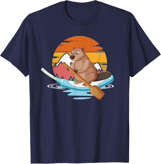 Cooter Canoe Beaver Funny Nurse Life Nursing Medical Student T-Shirt - T-Shirt | Navy