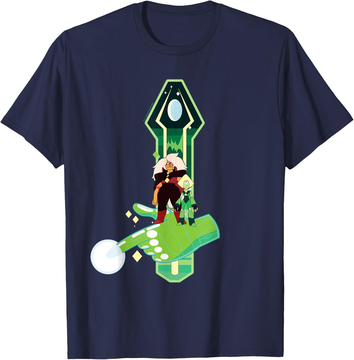 Steven Universe Peridot and Jasper T-Shirt - T-Shirt | Navy