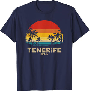 Vintage Tenerife - Spain Souvenir T-Shirt - T-Shirt | Navy
