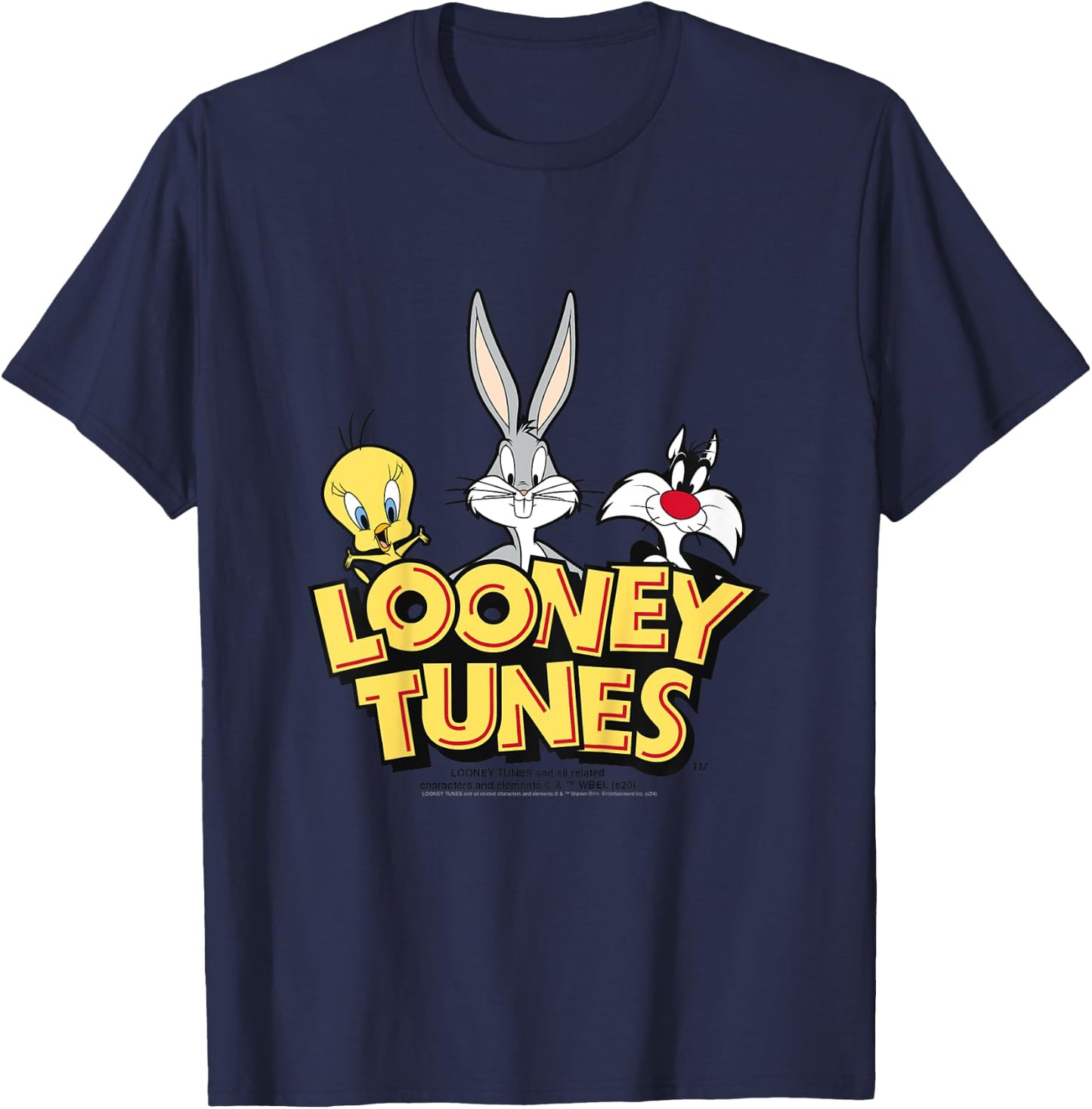 Kids Looney Tunes Group Camiseta , Black, 2 T-Shirt - T-Shirt | Navy