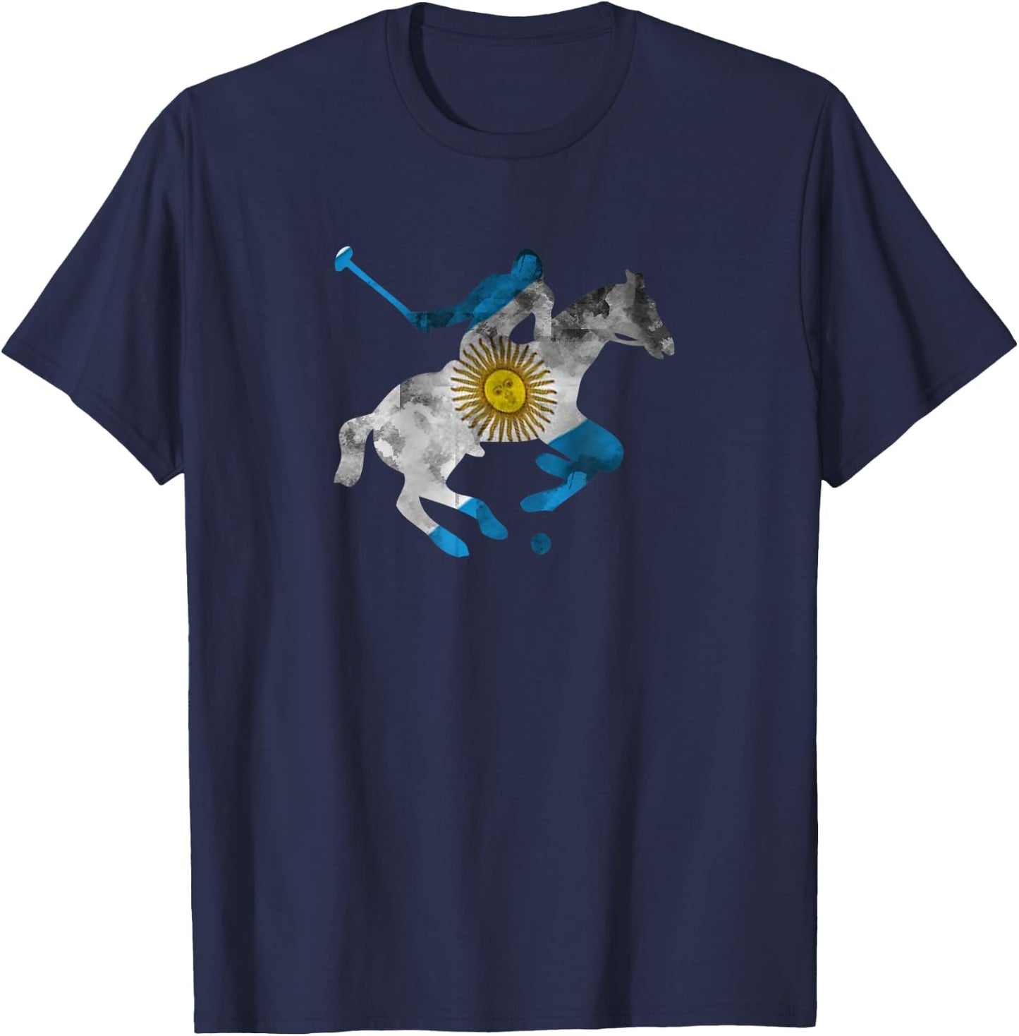 Vintage Horse Polo Riding Equestrian Argentina Shirt T-Shirt - T-Shirt | Navy